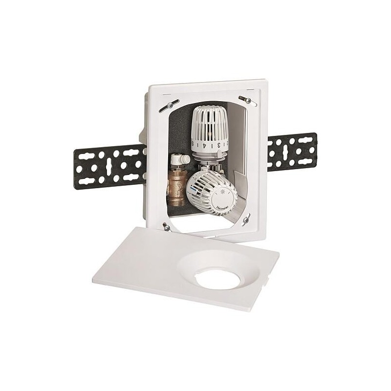 Multibox IMI Heimeier Eclipse K-RTL, cache et tête de thermostat blanc (RAL 9016)