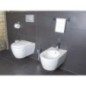 Bidet mural AIMERA lxhxp : 355x270x540 mm céramique blanc