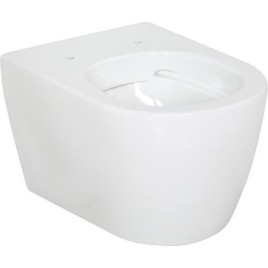 WC suspendu AIMERA Compact sans bord de rincage lxhxp: 355x330x485 mm céramique blanc