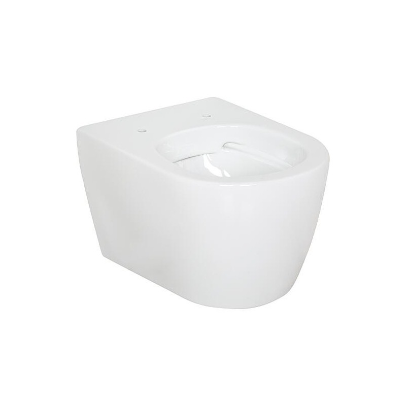 WC suspendu AIMERA Compact sans bord de rincage lxhxp: 355x330x485 mm céramique blanc