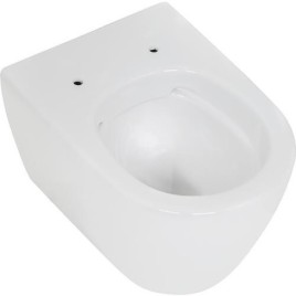 WC suspendu AIMERA Compact sans bord de rincage lxhxp: 355x330x485 mm céramique blanc