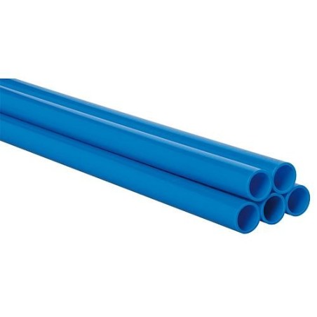 Tube polyamide, AD 15mm, ID 12mm Couleur : bleu, vendu en barres 20x3 m 60 m