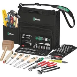 Jeu d’outils Wera H1 pour la construction en bois, 134 pièces, dans conteneur à outils 2go