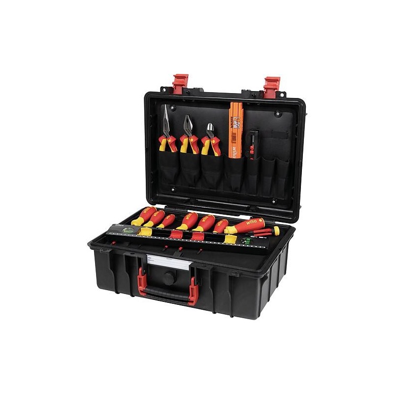 Mallette à outils Basic-Set L, électricien, 17 pièces