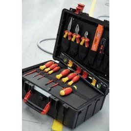 Mallette à outils Basic-Set L, électricien, 17 pièces