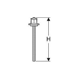 Set Geberit de rallonges de pieds pour cadres d’installation pour receveur de douche Setaplano (2 pièces)