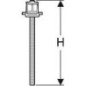 Set Geberit de rallonges de pieds pour cadres d’installation pour receveur de douche Setaplano (2 pièces)