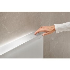 GEBERIT Monolith Plus Module sanitaire pour WC sur pied 101cm, grès cérame aspect béton/aluminium