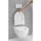 Pack combiné Geberit Acanto WC suspendu à fond creux, blanc, sans bride, abattant WC Softclose, QuickRelease, TurboFlush