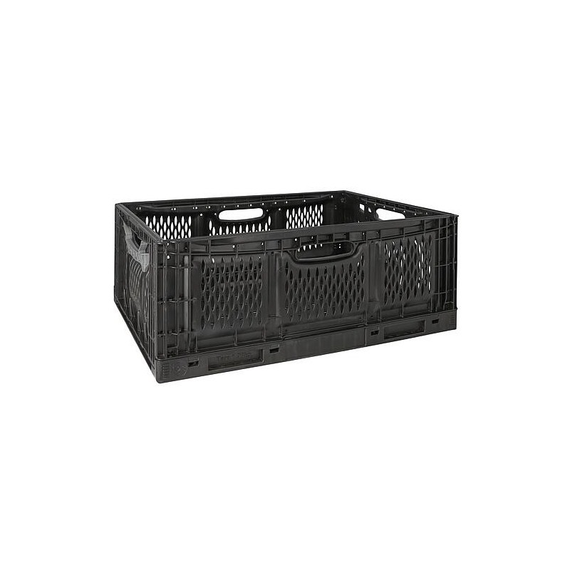 Mallette de transport rabattable noire 600 x 400 x 230