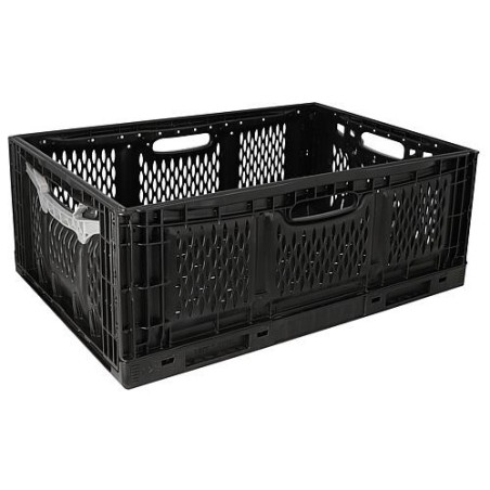 Mallette de transport rabattable noire 600 x 400 x 230