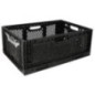 Mallette de transport rabattable noire 600 x 400 x 230