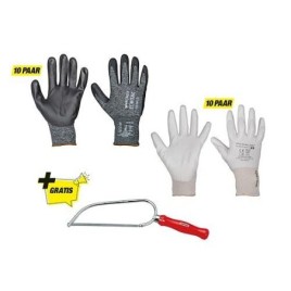 Paquet de gants de travail pour le montage T.L avec scie à métaux gratuite