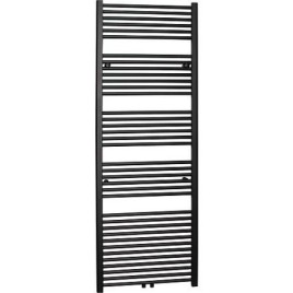 Radiateur sèche-serviettes Jessica 1440 x 510 mm avec raccordement central, couleur anthracite