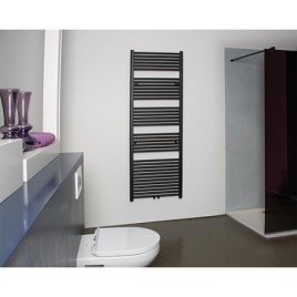 Radiateur sèche-serviettes Jessica 1440 x 510 mm avec raccordement central, couleur anthracite