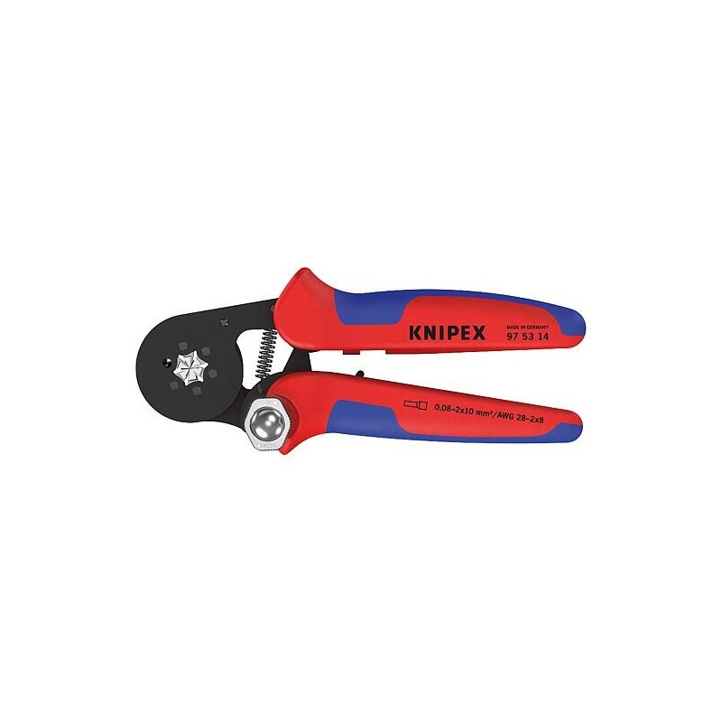 Pince multiprise à réglage manuel Knipex 180 mm pour embout 0,08-10 mm² 6 pans