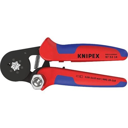 Pince multiprise à réglage manuel Knipex 180 mm pour embout 0,08-10 mm² 6 pans