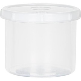 Boîte ronde avec couvercle à visser 1000 ml, PP, transparent