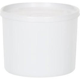 Boîte avec couvercle cloche 2.000 ml, rond, naturel, 169x143 mm