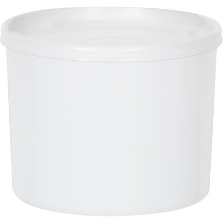 Boîte avec couvercle cloche 2.000 ml, rond, naturel, 169x143 mm