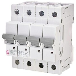 ETI Disjoncteurs automatiques ETIMAT P10 3 pôles + N, 10kA, B25, REG