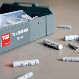 TOX L-BOXX Mini Chevilles à expansion pour béton Barracuda 296 pièces