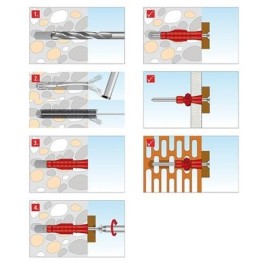 TOX L-BOXX Mini chevilles universelles Allround Tri assortiment 266 pièces