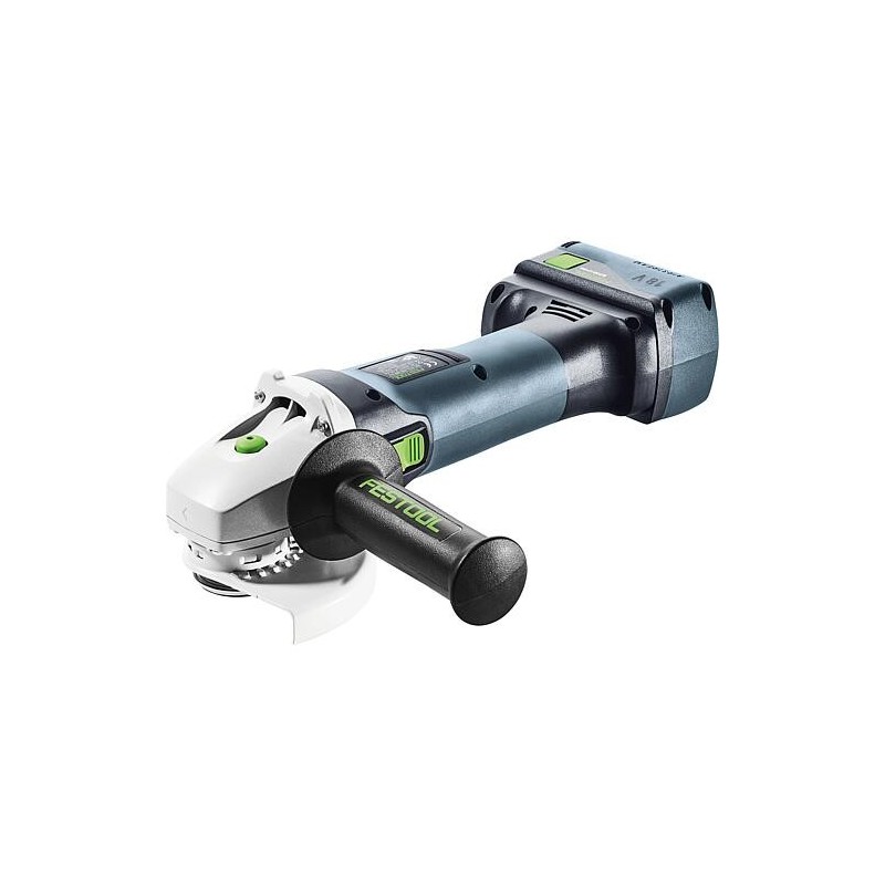 Meuleuse d’angle sans fil Festool 18 V AGC 18-125 5,0 EBI-Plus avec 2x batteries 5 Ah et chargeur avec mallette de transport