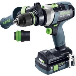 Perceuse-visseuse à percussion sans fil Festool 18 V TPC 18/4 5,0/4,0 I-Plus QUADRIVE, avec 1x 4Ah et 1x 5Ah batteries et