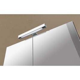 Armoire à glace Estra avec éclairage LED Chêne noueux 2 portes 700x770x208mm