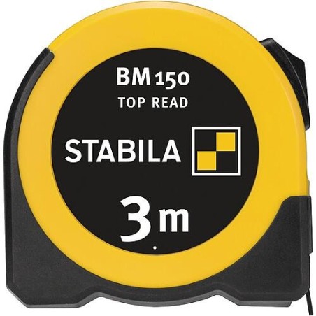 Mètre à ruban de poche Stabila BM 150, 3 m, échelle métrique