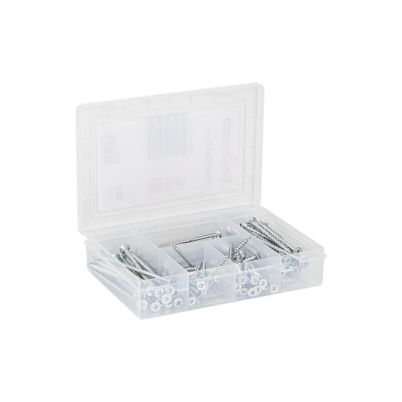 Assortiments de vis Fischer, Meisterbox PowerFast II, tête fraisée Filetage partiel, Torx®, 110 pièces