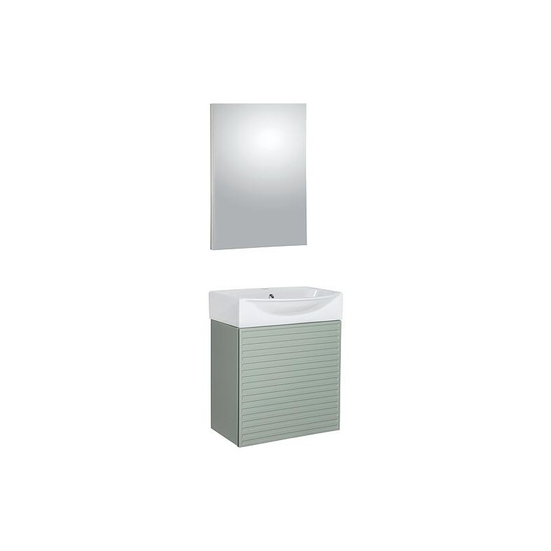 Kit meuble de salle de bain Mini 50S vert clair 500 x 620 x 400 mm