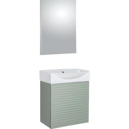 Kit meuble de salle de bain Mini 50S vert clair 500 x 620 x 400 mm