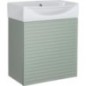 Kit meuble de salle de bain Mini 50S blanc mat 500 x 620 x 400 mm