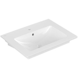 Lavabo V&B Venticello 650x500mm, 1 trou de robinetterie avec trop-plein, blanc