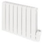 Radiateur en aluminium électrique Resia, 700 W, blanc RAL 9010