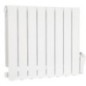 Radiateur en aluminium électrique Resia, 700 W, blanc RAL 9010