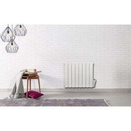 Radiateur en aluminium électrique Resia, 700 W, blanc RAL 9010