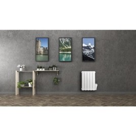 Radiateur en aluminium électrique Resia, 700 W, blanc RAL 9010