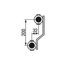 Collecteur de circuit de chauffage evenes M 6,12 Dynamic, DN25 (1") laiton, 12 circuits de chauffage avec débitmètre