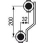 Collecteur de circuit de chauffage evenes M 6,12 Dynamic, DN25 (1") laiton, 12 circuits de chauffage avec débitmètre