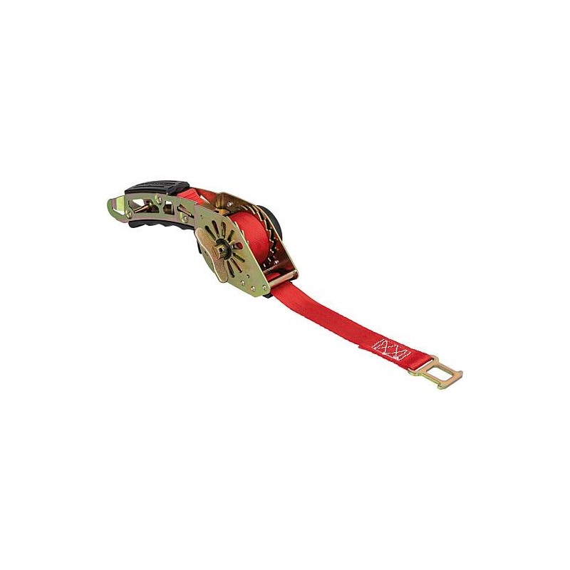 Sangle de portage à enrouleur automatique Grip 25mm 20kg 2,5m rouge