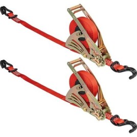 Sangle d’arrimage avec Mécanisme d’enroulement 25mm 600 kg 4,5m, Cond 2pcs