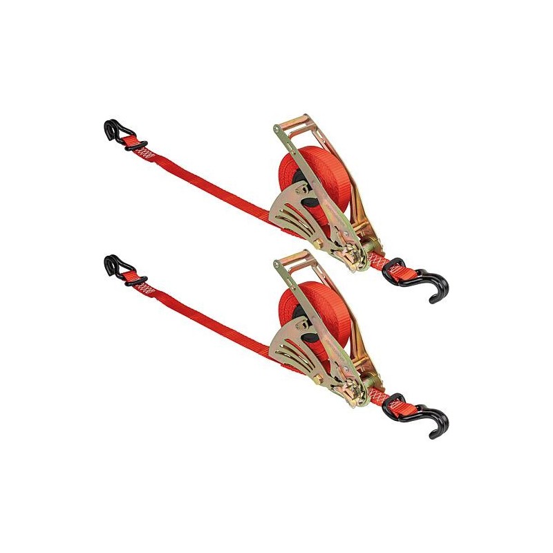 Sangle d’arrimage avec Mécanisme d’enroulement 25mm 600 kg 4,5m, Cond 2pcs