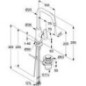 Mitigeur de lavabo KLUDI PURE & SOLID avec commande latérale pivotante avec garniture d’écoulement à tirette chromée