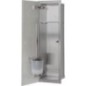 Niche à encastrer pour WC acier inoxydable à carreler Flat 600 1 porte à gauche