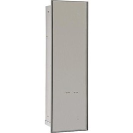 Niche à encastrer pour WC acier inoxydable à carreler Flat 600 1 porte à gauche