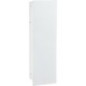 Caisson WC encastré Flat hauteur 450 intérieur revêtu blanc, 1 porte blanche, droite