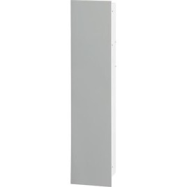 Niche à encastrer en inox pour WC hauteur 800 intérieur inox brossé, 1 porte blanche, droite